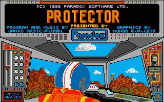 Protector (Europe) (Paradox) title screen