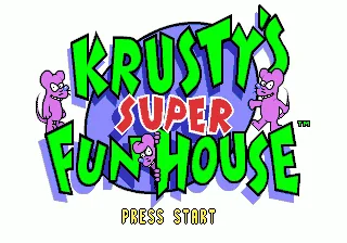 Krusty's Fun House title screen