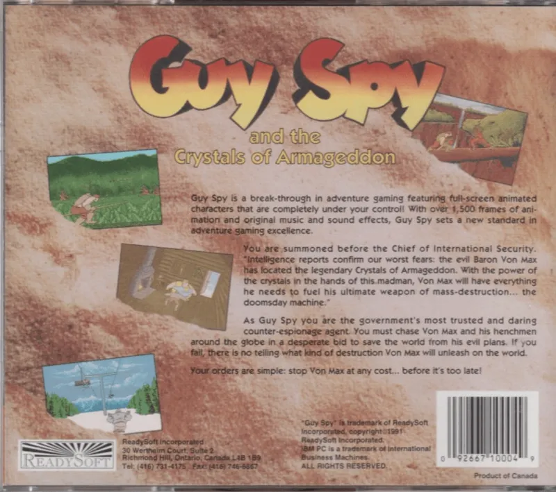 Guy Spy and the Crystals of Armageddon box back