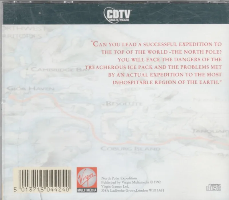 North Polar Expedition box back