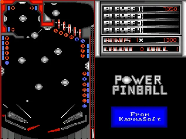 Backdrop artwork for Power Pinball