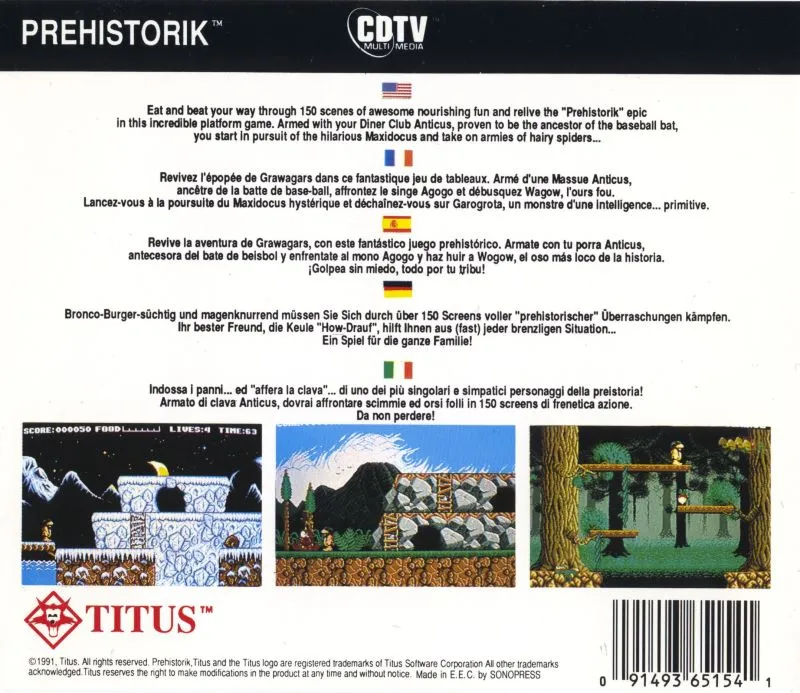 Prehistorik box back