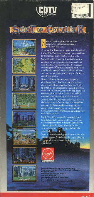 Spirit of Excalibur box back