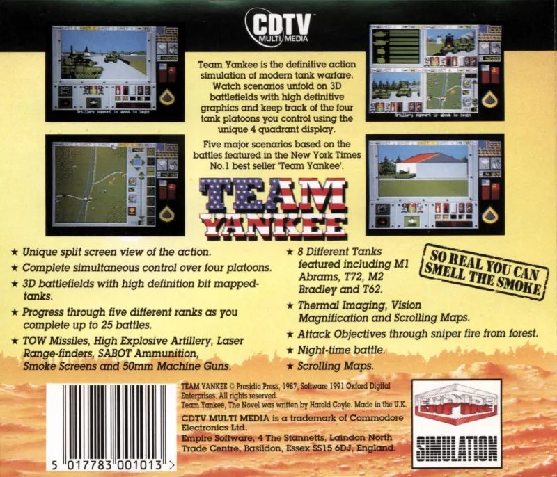 Team Yankee box back