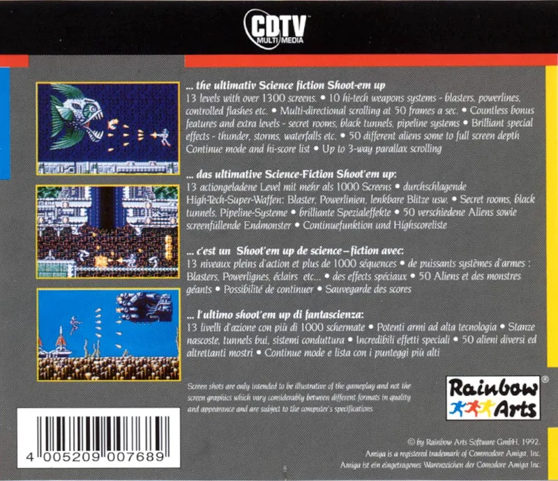 Turrican box back