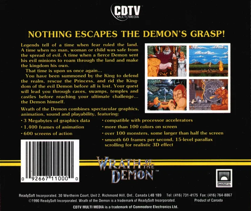 Wrath of the Demon box back