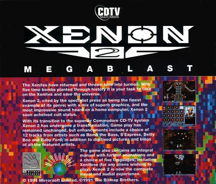 Xenon 2: Megablast box back