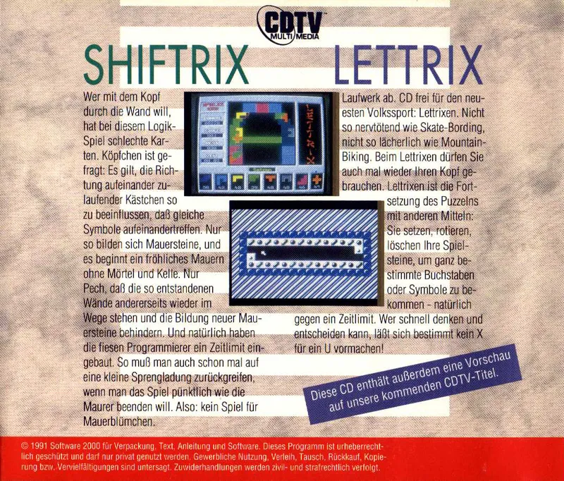 Shiftrix & Lettrix box back