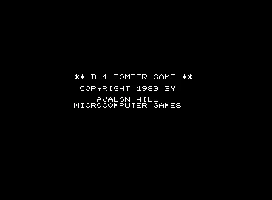 Backdrop artwork for B-1 Nuclear Bomber