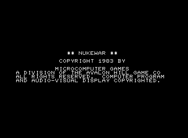Nukewar screenshot