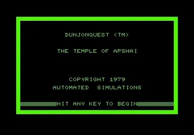Backdrop artwork for Temple of Apshai
