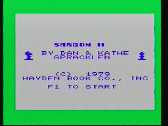 Sargon II Chess screenshot