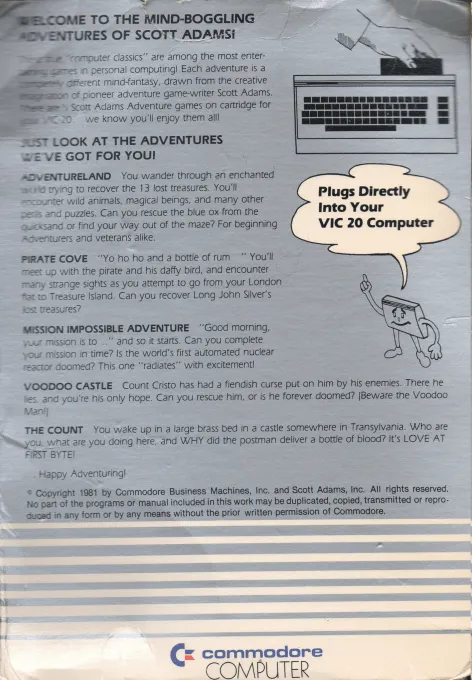 Pirate's Cove Adventure box back