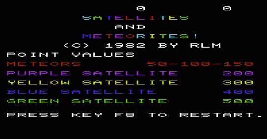 Satellites and Meteorites! screenshot