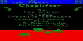 Choplifter screenshot