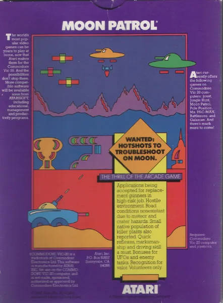 Moon Patrol box back