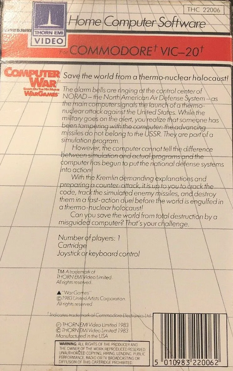 Computer War box back