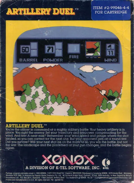 Artillery Duel box back