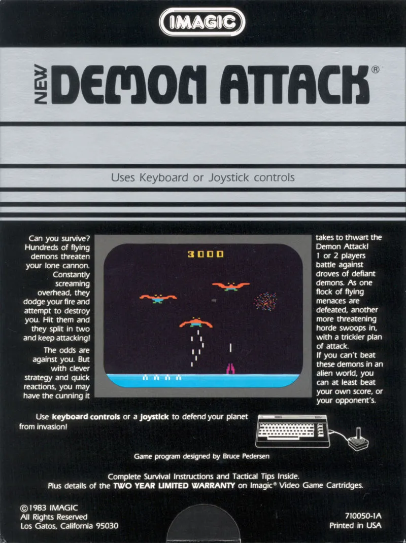 Demon Attack box back