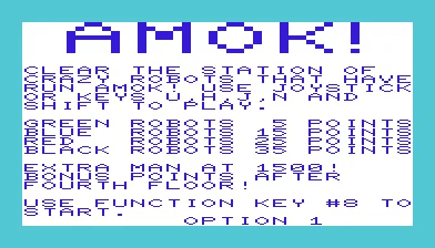 Amok screenshot