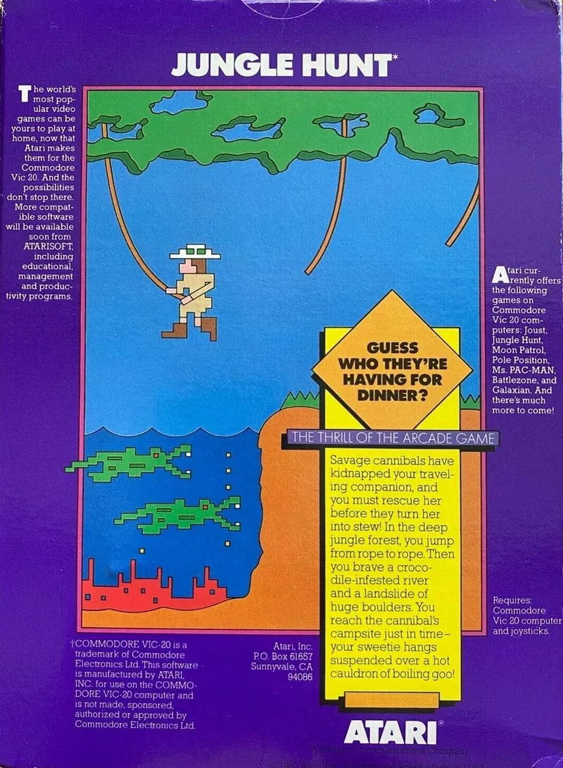 Jungle Hunt box back