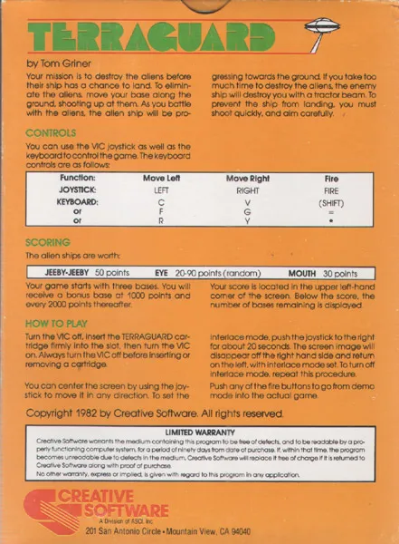 Terraguard box back
