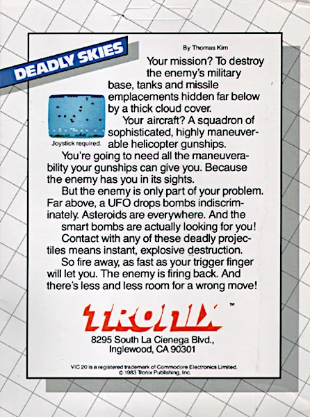 Deadly Skies box back
