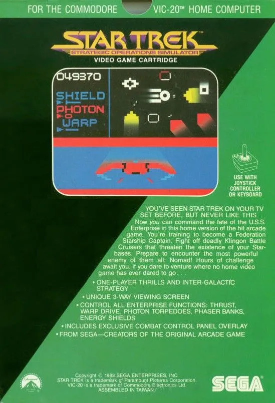 Star Trek: Strategic Operations Simulator box back