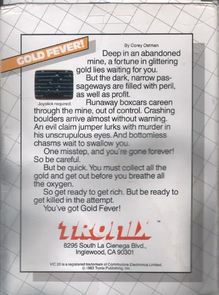 Gold Fever box back