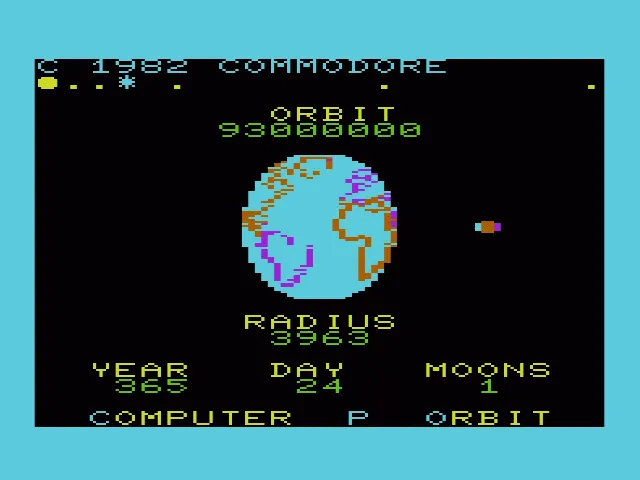 Visible Solar System, The screenshot