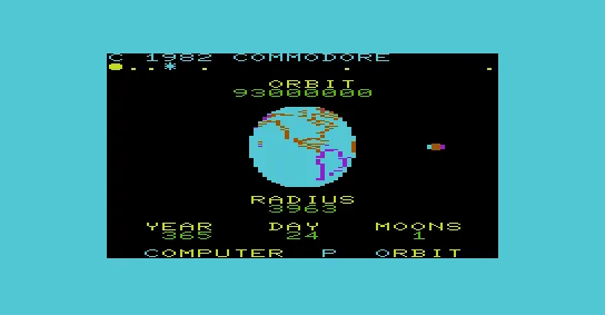 Visible Solar System, The screenshot