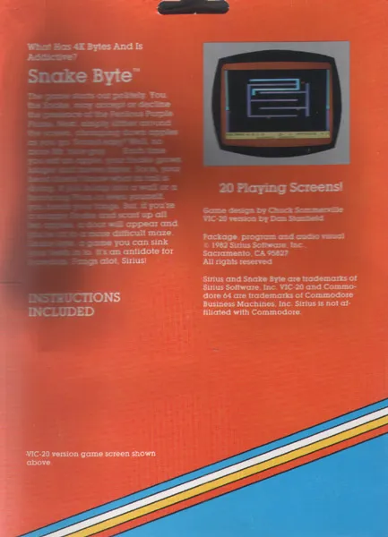 Snake Byte box back