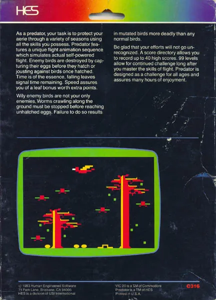 Predator box back