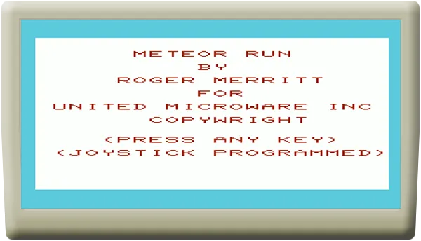 Meteor Run cart