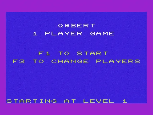 Q-bert screenshot