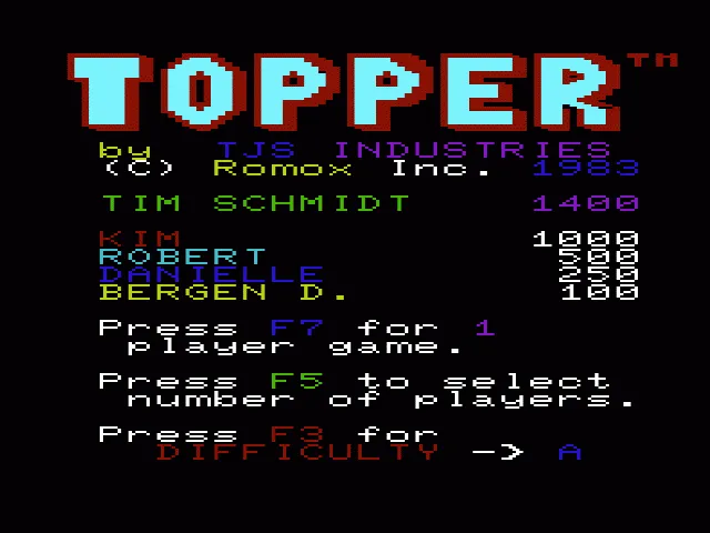 Topper screenshot