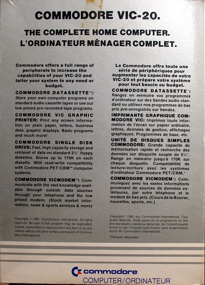 Mission Impossible Adventure box back
