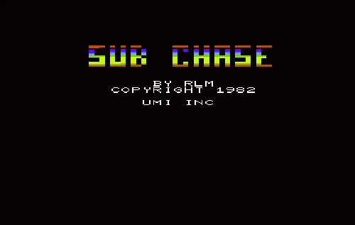 Sub Chase title screen