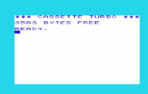 Cassette Turbo title screen