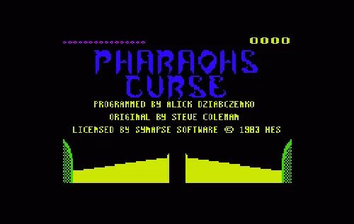 Pharaoh's Curse title screen