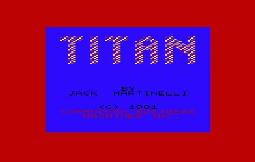 Titan title screen