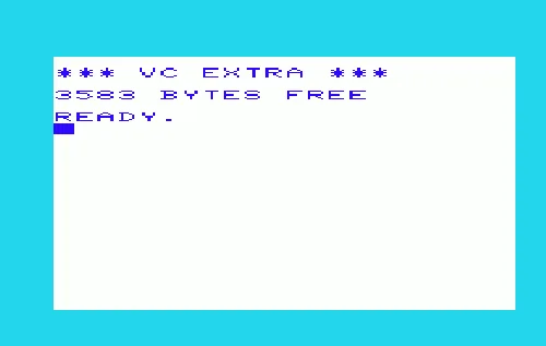 VC Extra title screen