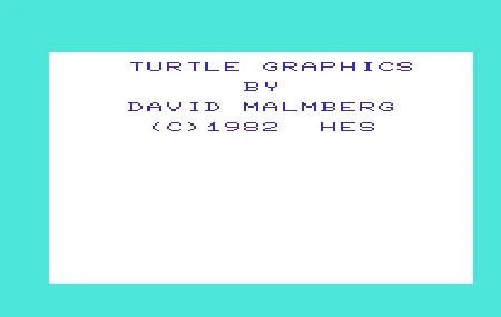 Turtle Graphics title screen
