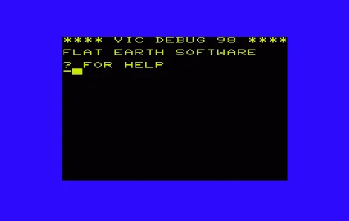 Backdrop artwork for VIC Debug 98 (World) (SYS 40960)