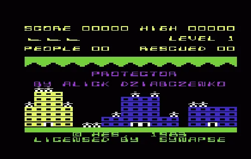 Protector title screen