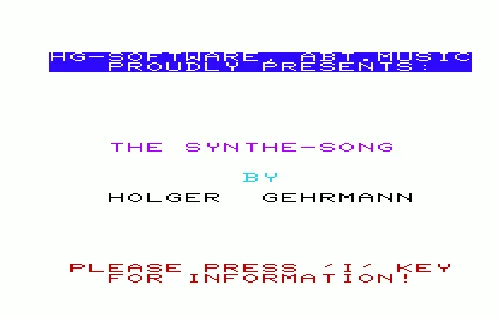 VC Song-Cartridge - The Synthe-Song title screen