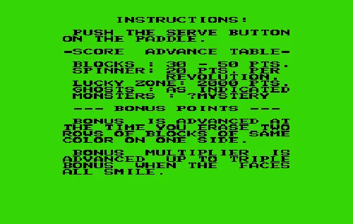 Pinball title screen
