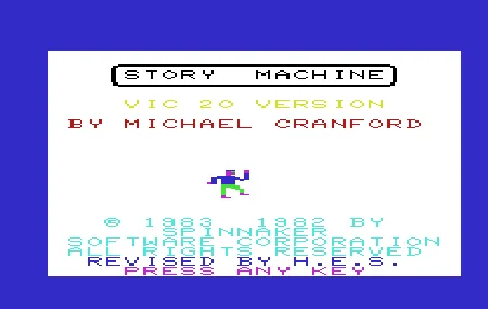 Story Machine title screen
