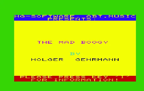 VC Song-Cartridge - The Mad Boogy title screen