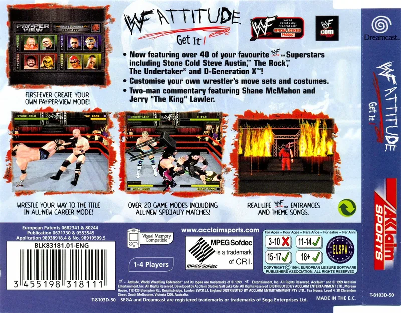 WWF Attitude box back